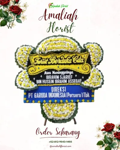 Papan Bunga Duka di Bojong Rawalumbu