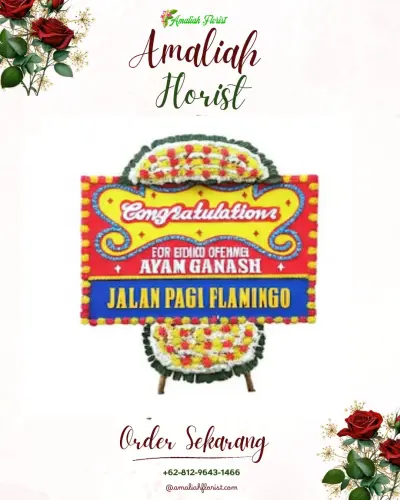 Bunga Papan Congratulation di Bojong Rawalumbu